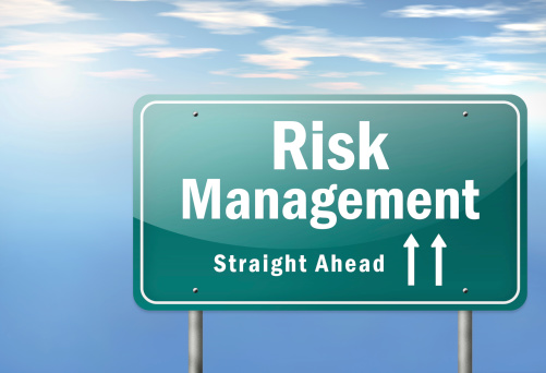 Risk Management Straight Ahead Sign